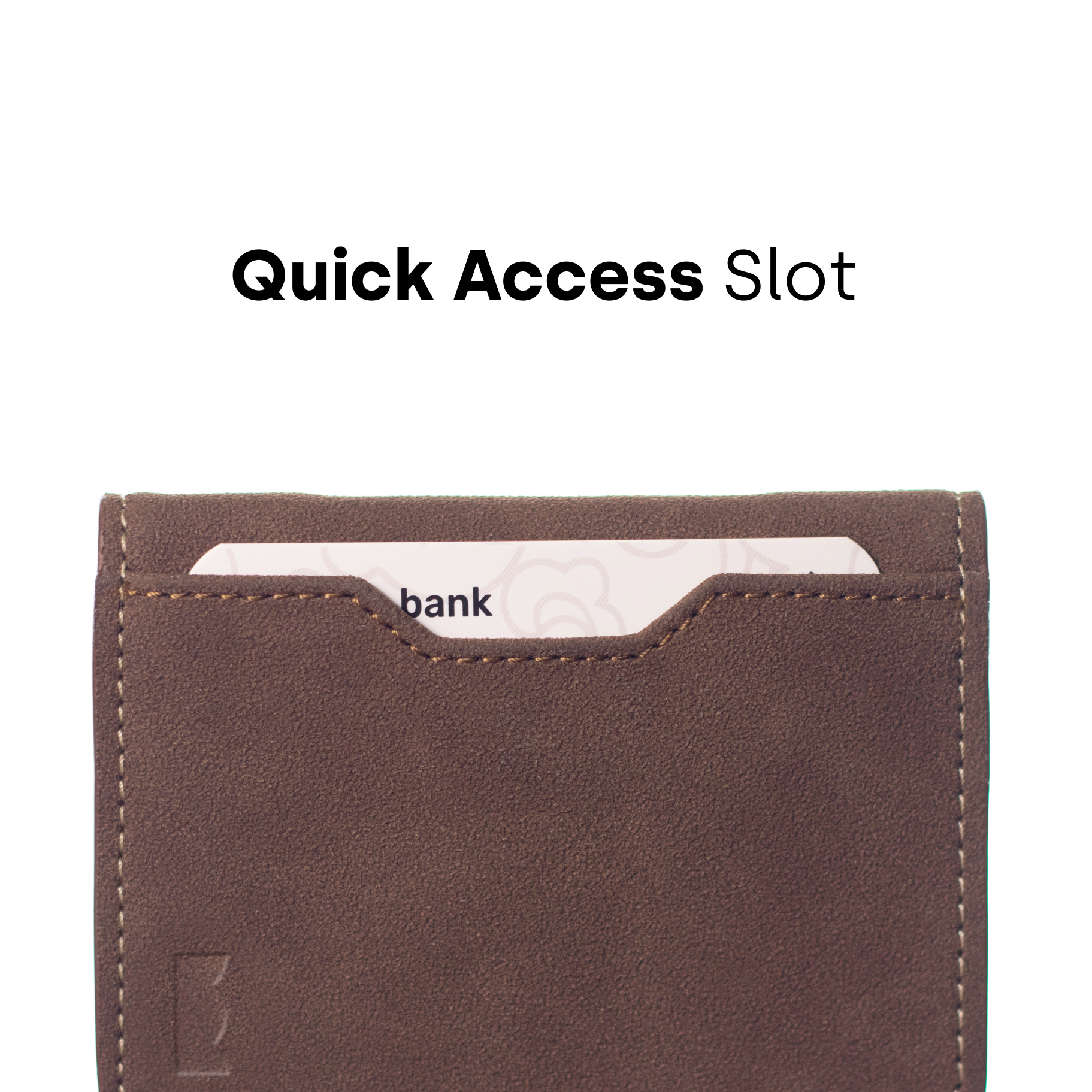 Chocolate Brown Suede Wallet