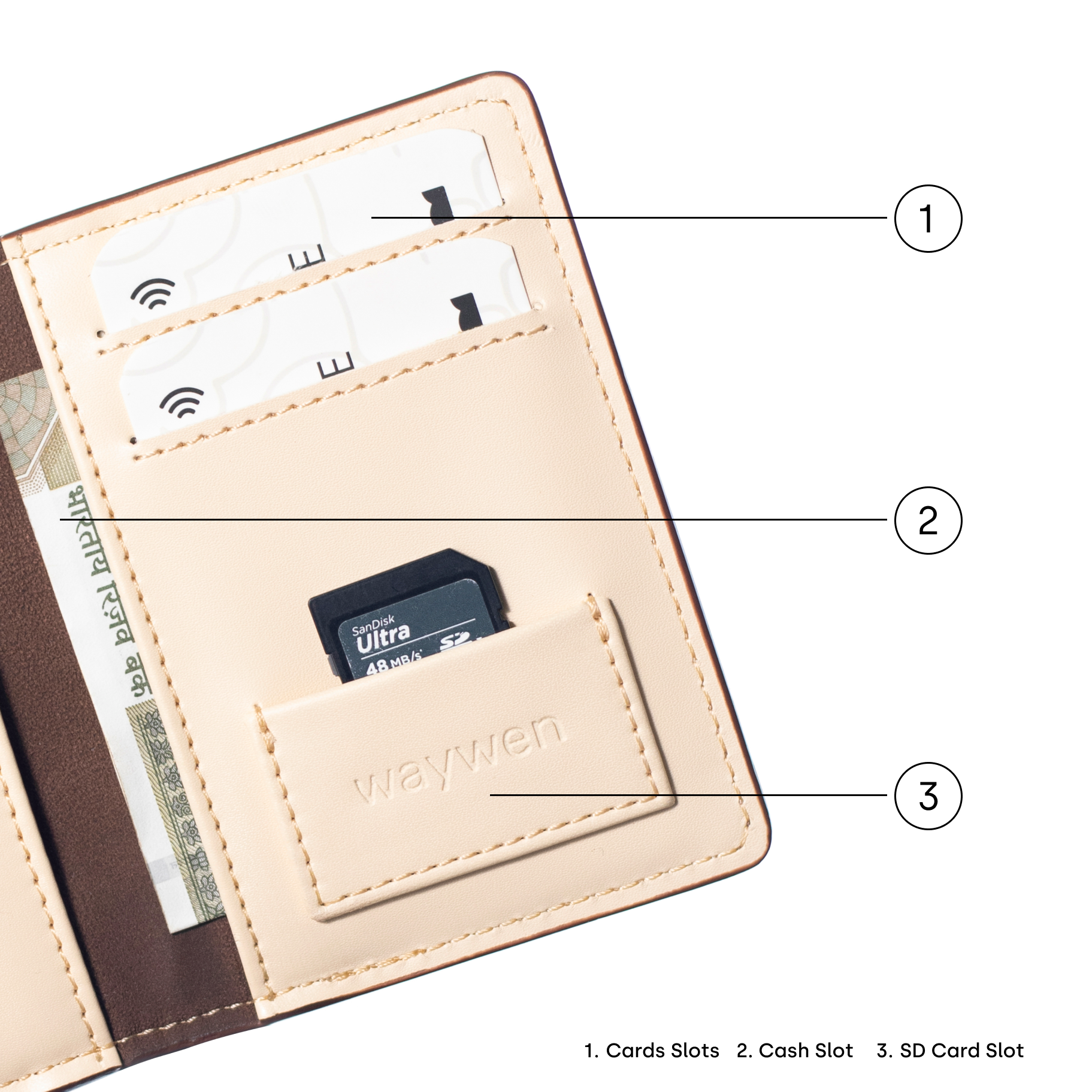 Chocolate Brown Suede Wallet