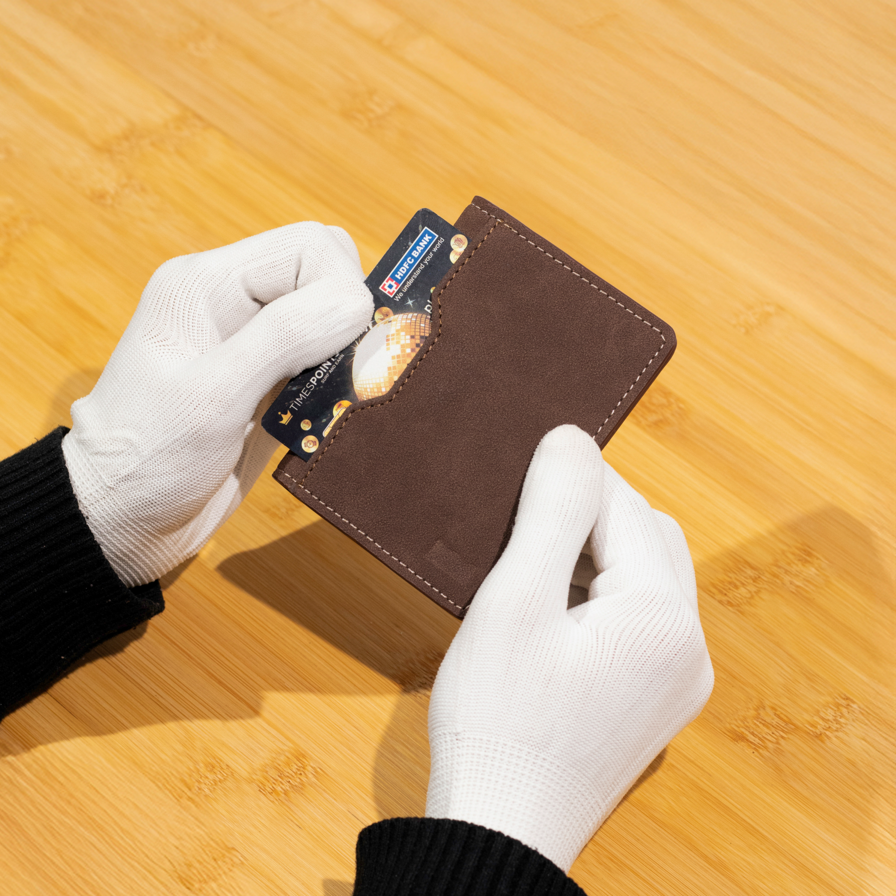 Chocolate Brown Suede Wallet