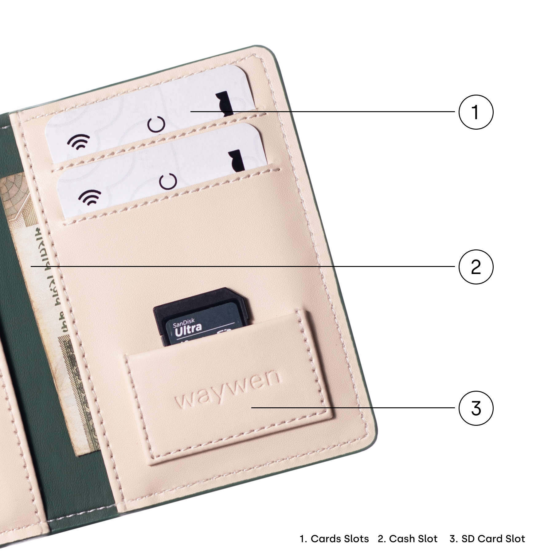 Opal Green Compact Wallet