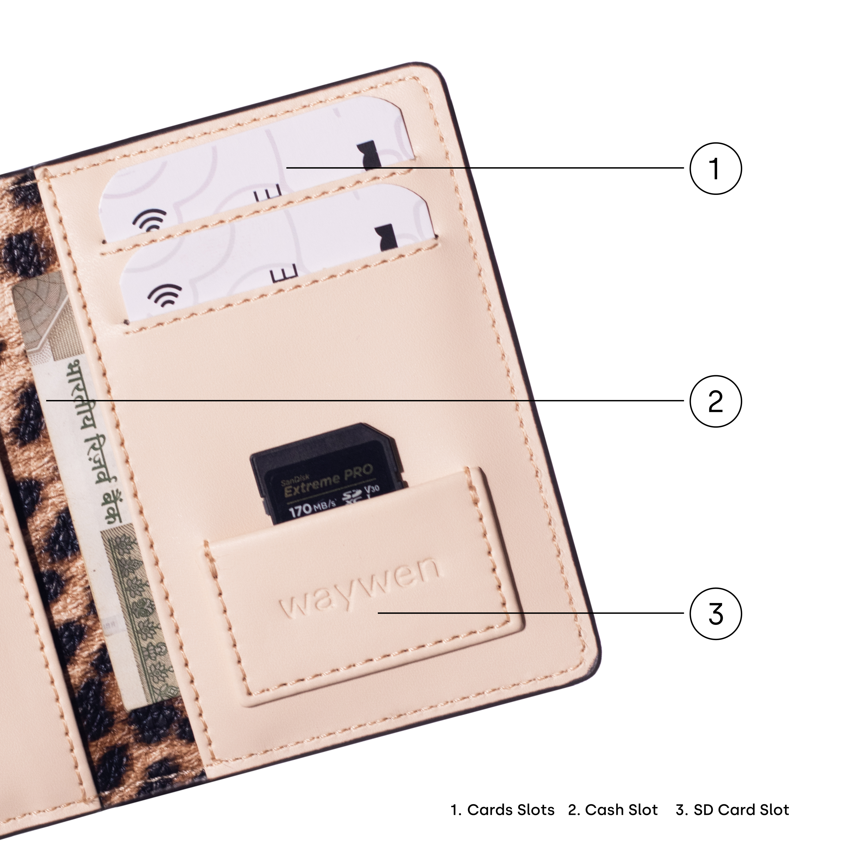 Rich Leopard Compact Wallet