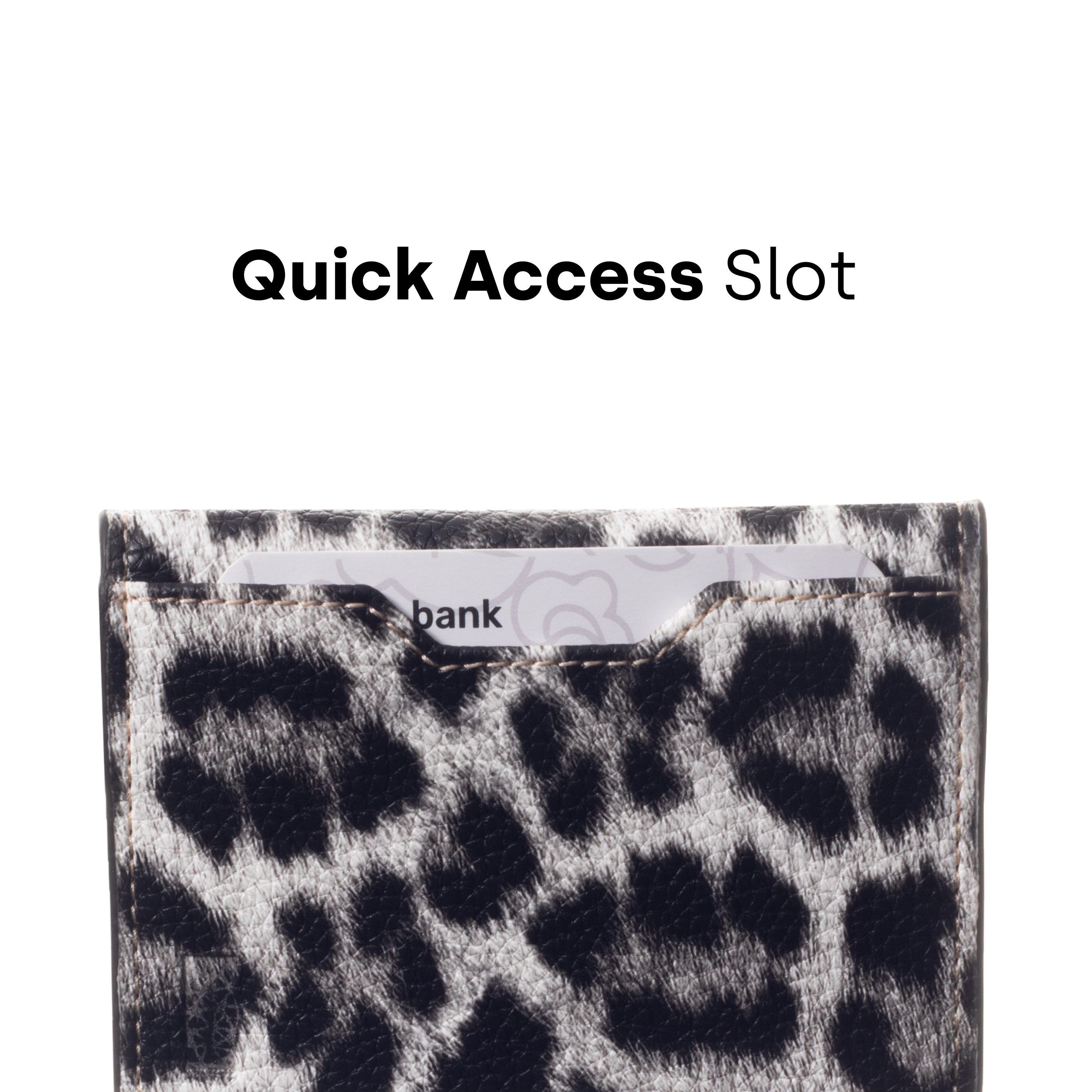 Snow Leopard Compact Wallet