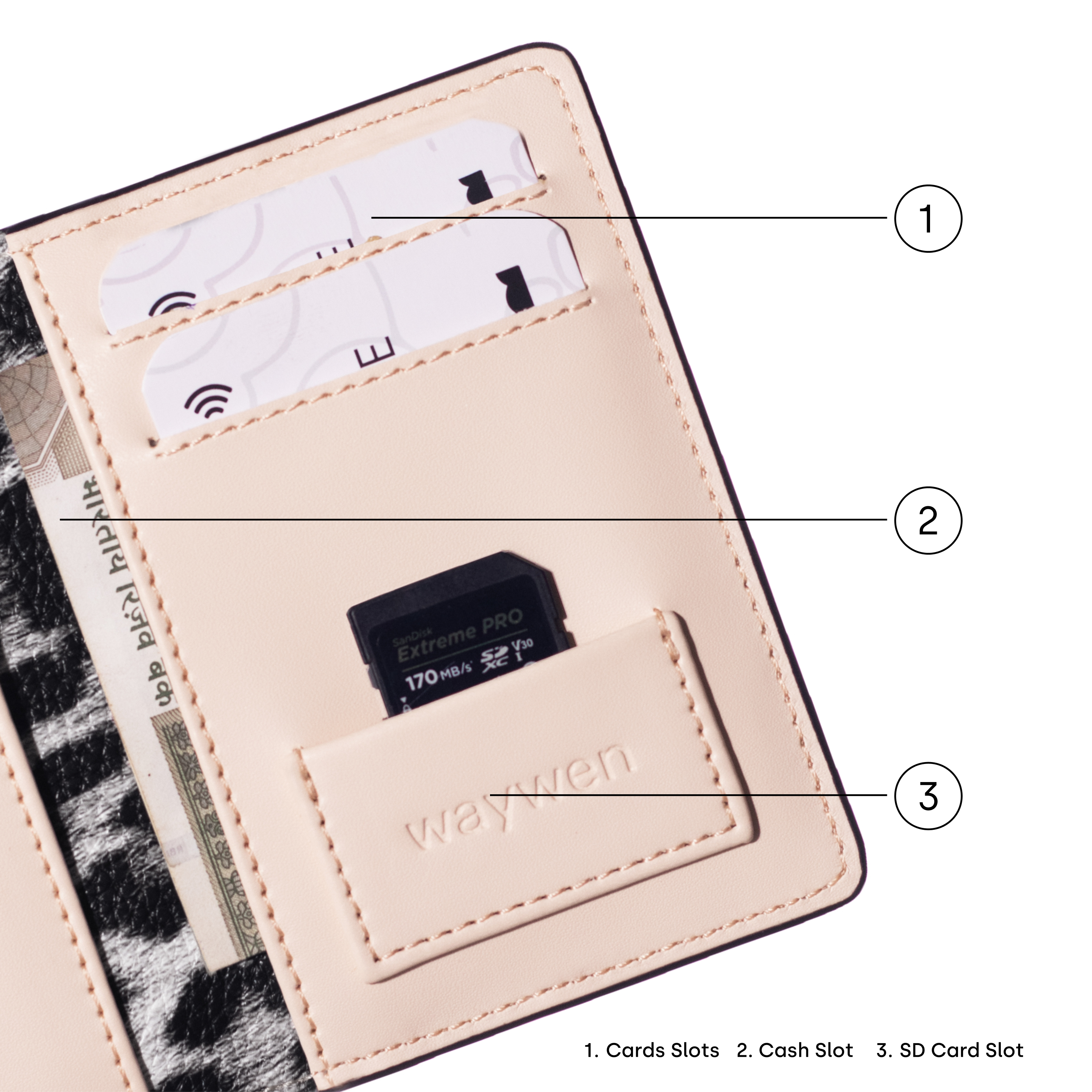 Snow Leopard Compact Wallet