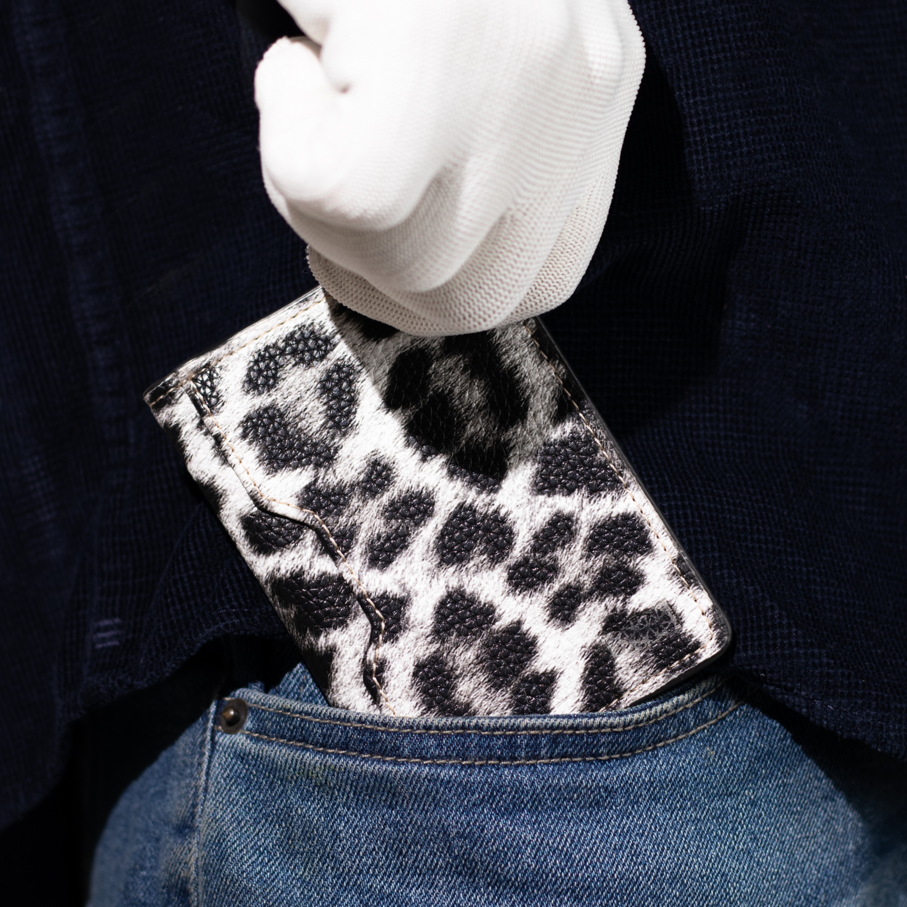 Snow Leopard Compact Wallet