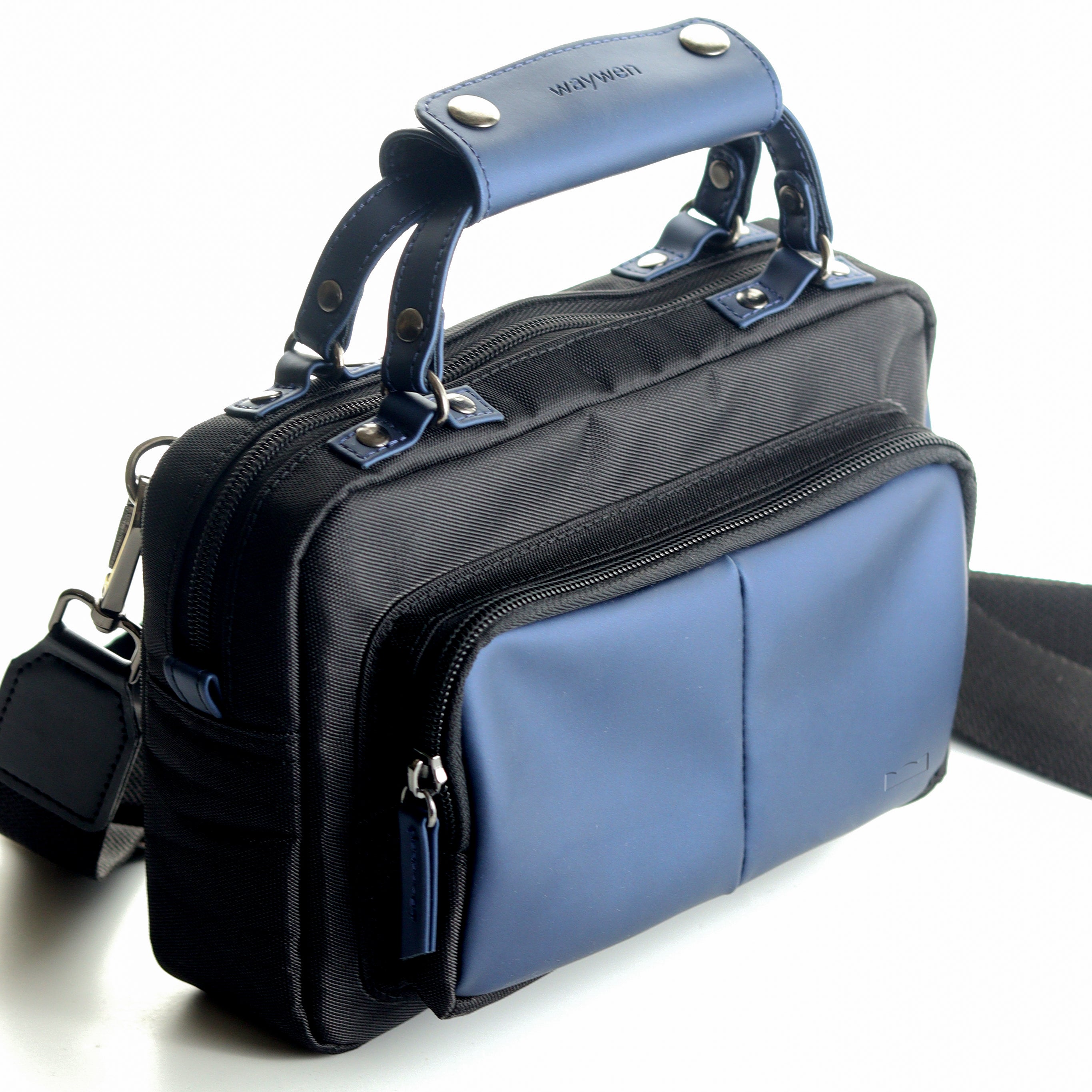 Vintage Miniature Sling Bag - Metallic Blue