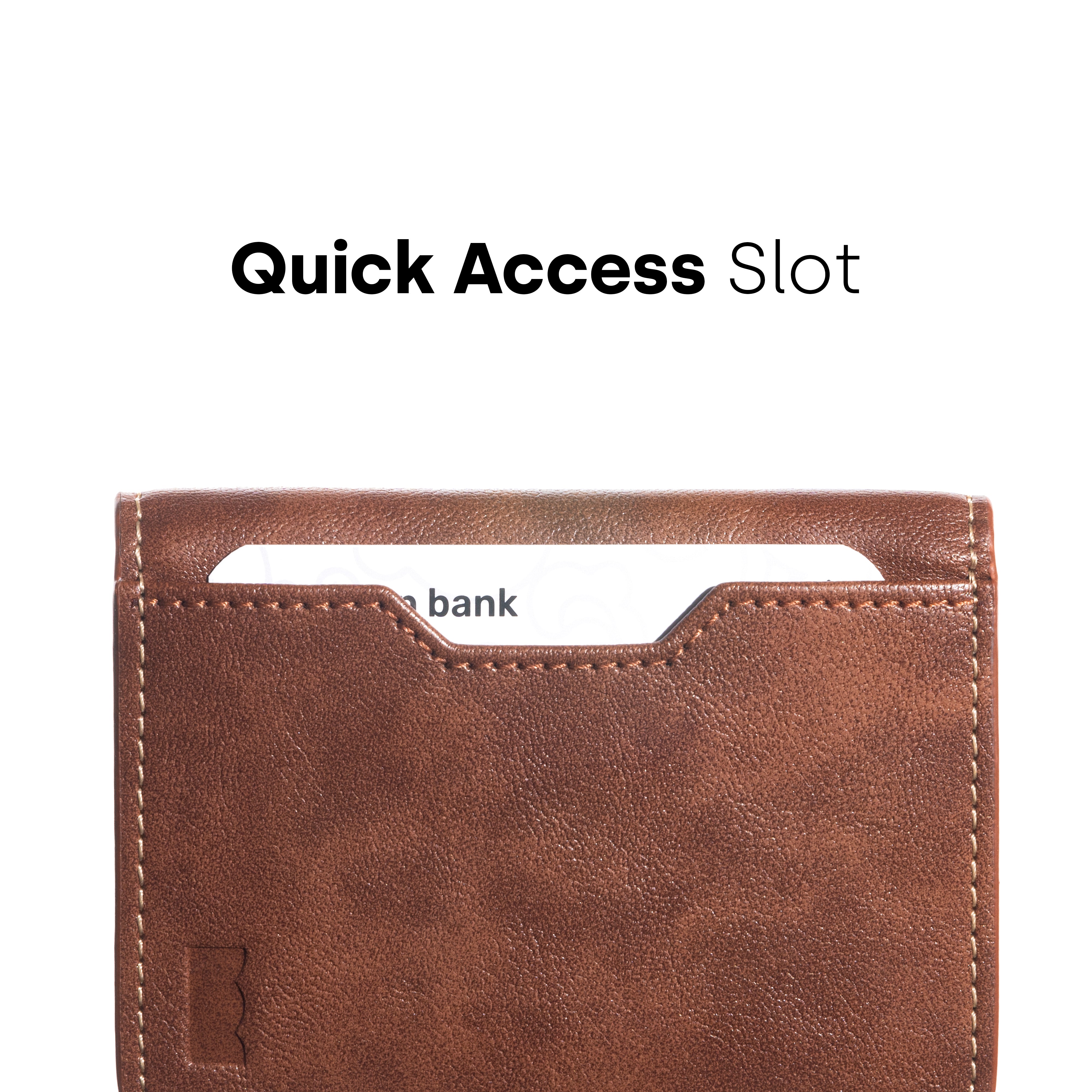 Walnut Brown Compact Wallet