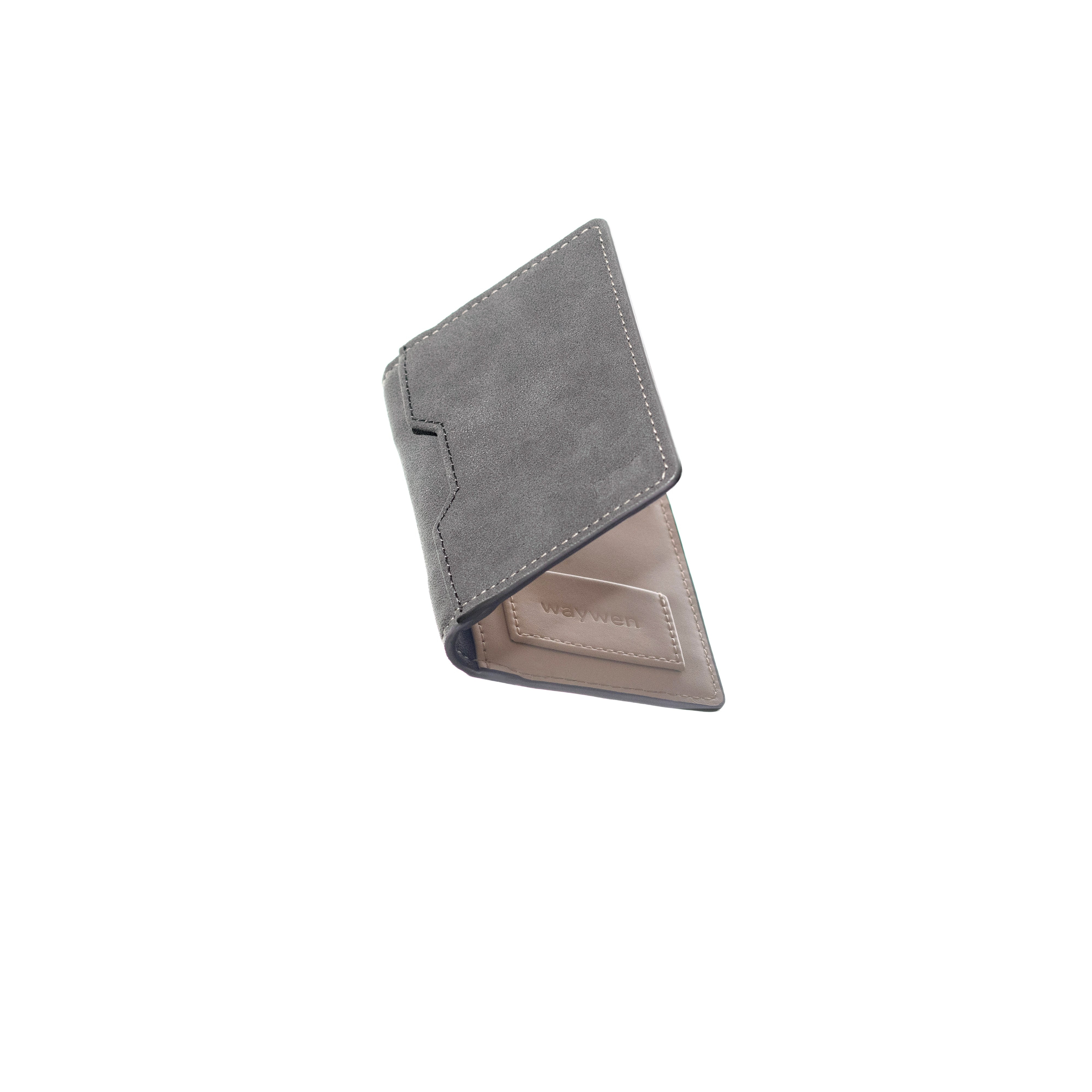 Smoke Grey Suede Wallet