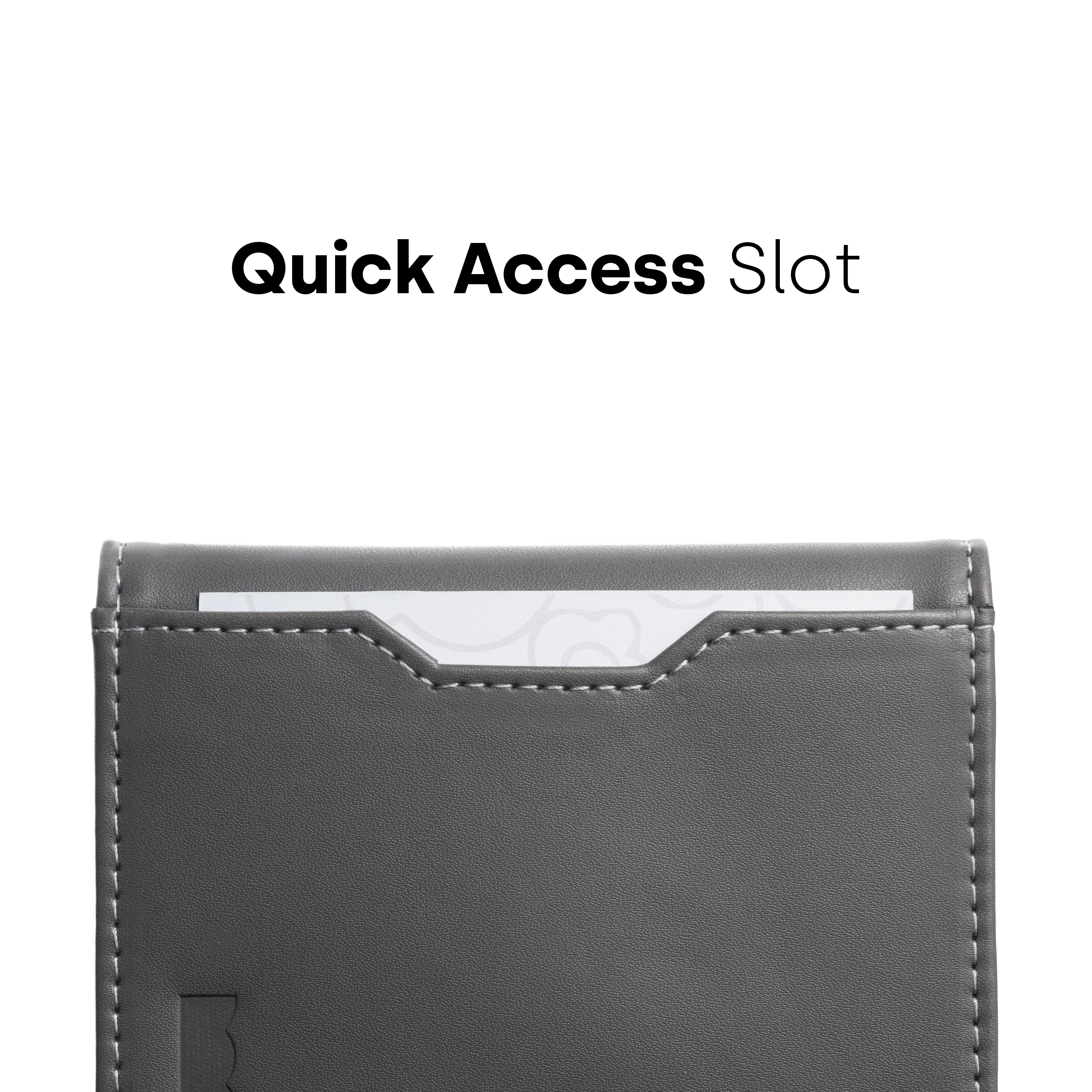 Stealth Grey Compact Wallet