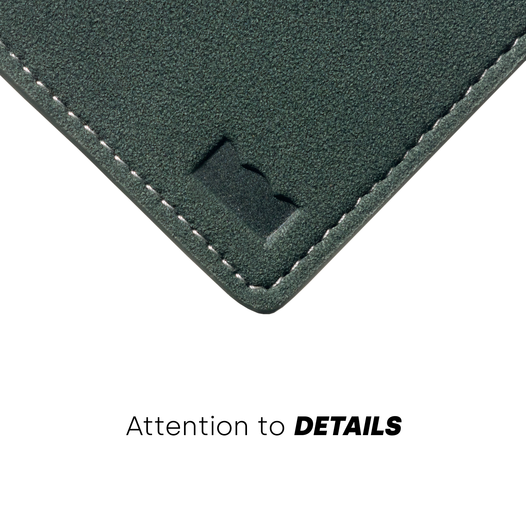 British Green Suede Wallet