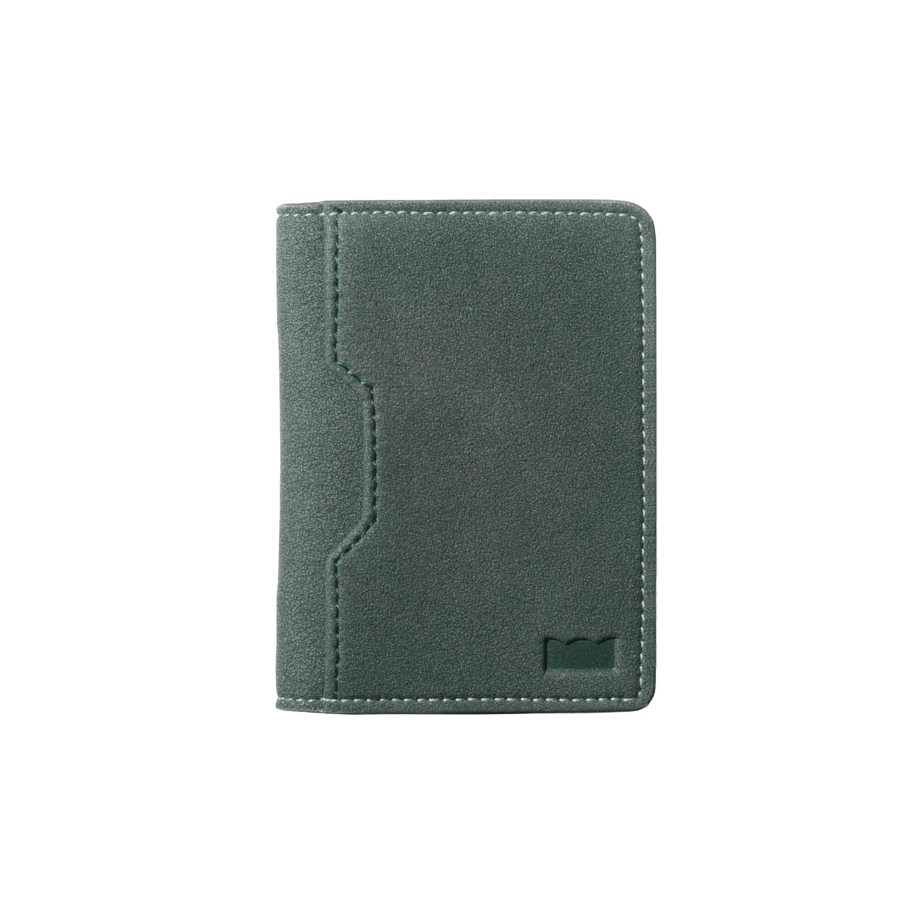 British Green Suede Wallet