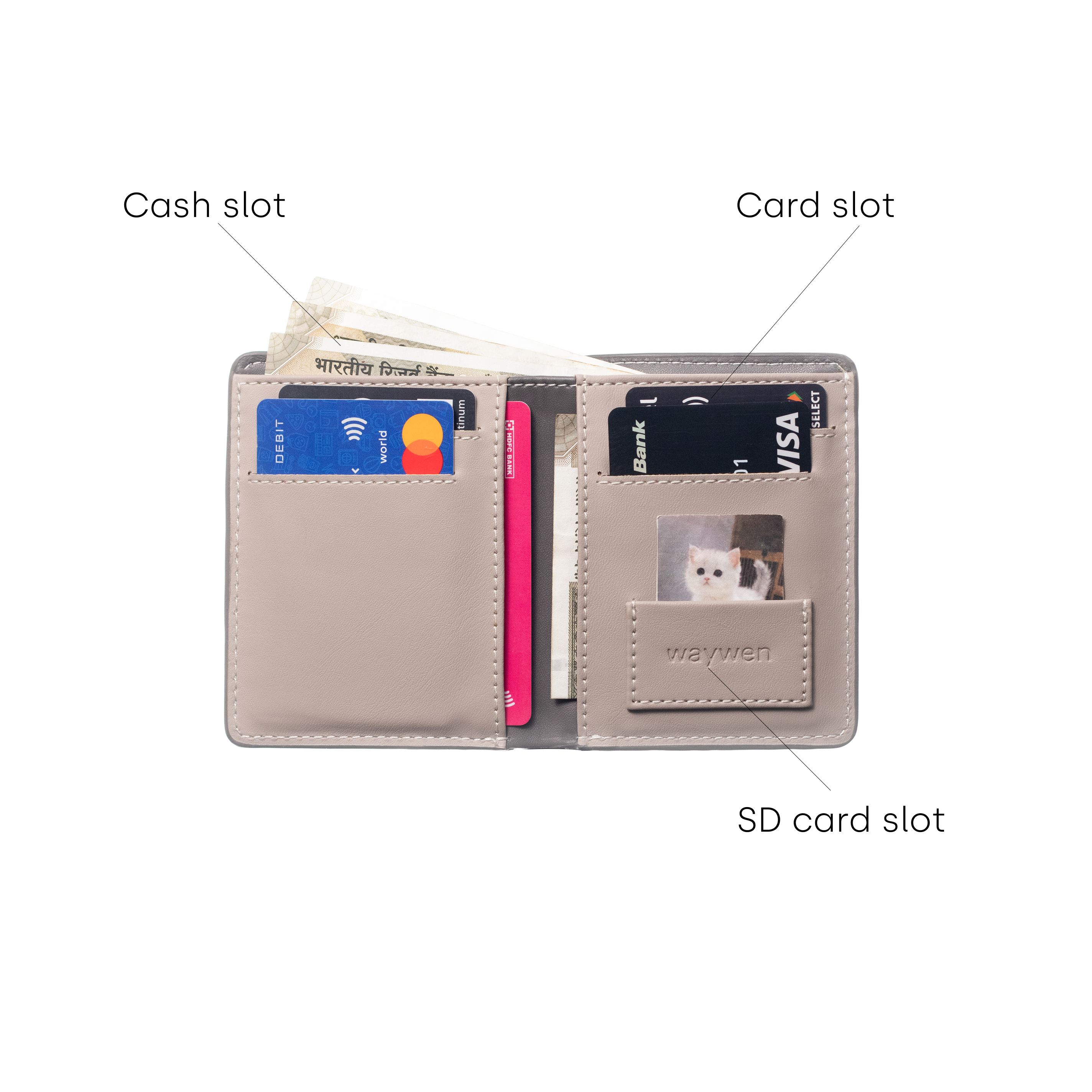 Stealth Grey Mini Ambassador Wallet