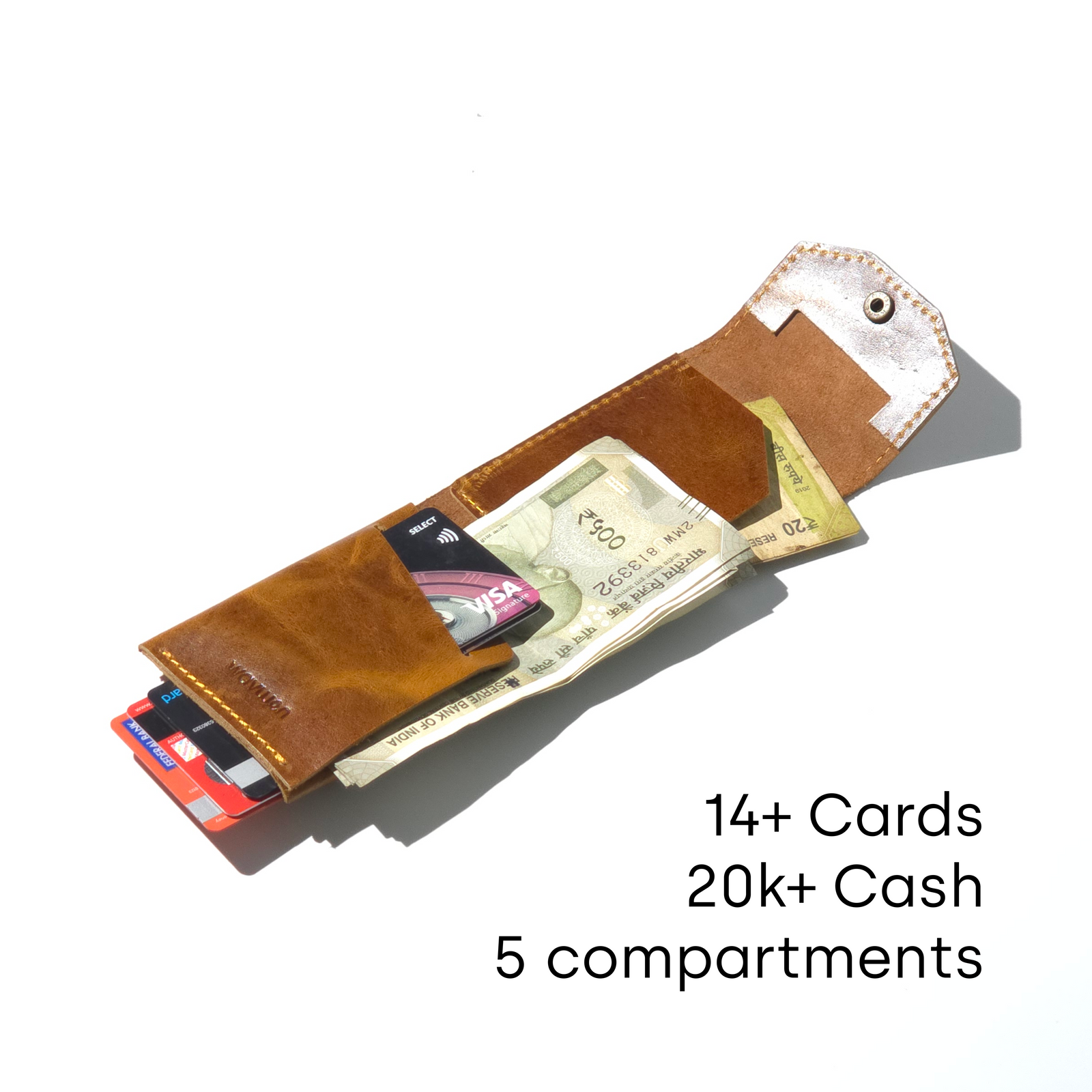 Mahogny Brown Flip Max Wallet